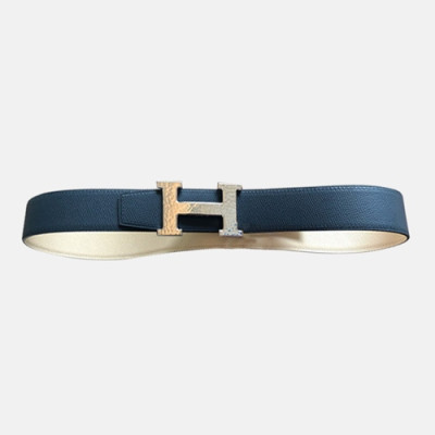 Hermes 2021 Men's Leather Belt - 에르메스 2021 남성용 레더 벨트HERBT0099,블루