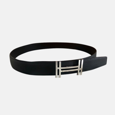 Hermes 2021 Mens Leather Belt - 에르메스 2021 남성용 레더 벨트，HERBT0109,블랙