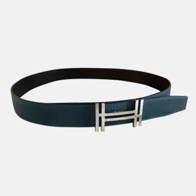 Hermes 2021 Mens Leather Belt - 에르메스 2021 남성용 레더 벨트，HERBT0113,블루