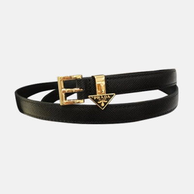 Prada 2021 Women's Leather Belt - 프라다 2021 여성용 레더 벨트,PRABT0046,블랙