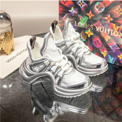 Louis Vuitton 2020 Women's Leather Sneakers - 루이비통 2020 여성용 레더 스니커즈,Size(225-250),LOUS1729,화이트