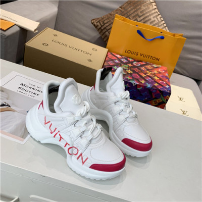 Louis Vuitton 2020 Women's Leather Sneakers - 루이비통 2020 여성용 레더 스니커즈,Size(225-250),LOUS1740,화이트