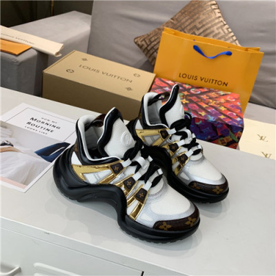 Louis Vuitton 2020 Women's Leather Sneakers - 루이비통 2020 여성용 레더 스니커즈,Size(225-250),LOUS1741,블랙