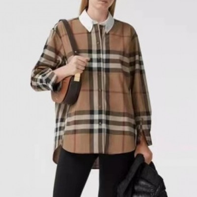 Burberry 2021 Womens Vintage Basic Tshirts - 버버리 2021 여성 빈티지 베이직 셔츠 Bur03614x.Size(s - xl).카멜