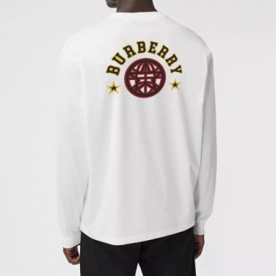 [버버리]Burberry 2021 Mens Logo Casual Cotton Tshirts - 버버리 2021 남성 로고 캐쥬얼 코튼 맨투맨 Bur03638x.Size(m - 4xl).화이트