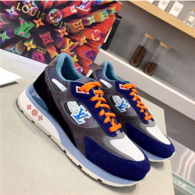 Louis Vuitton 2021 Men's Leather Sneakers - 루이비통 2021 남성용 레더 스니커즈,Size(240-270),LOUS1765,네이비