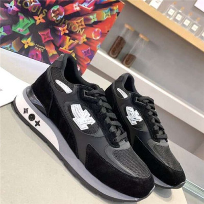 Louis Vuitton 2021 Men's Leather Sneakers - 루이비통 2021 남성용 레더 스니커즈,Size(240-270),LOUS1768,블랙