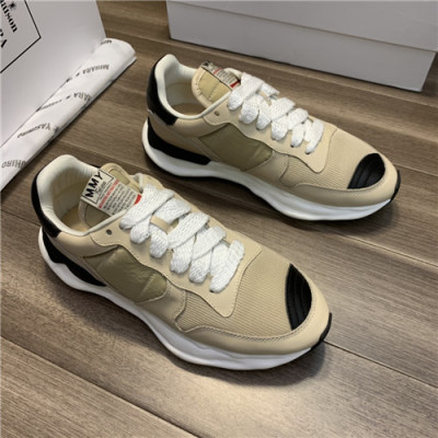 Mihara Yasuhiro 2021 Men's Leather Sneakers - 미하라 야스히로 2021 남성용 레더 스니커즈,Size(240-270),MYS0007,베이지