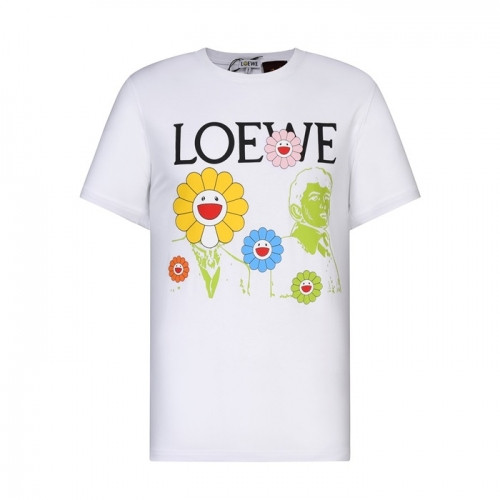 [로에베]Loewe 2021 Mm/Wm Smile Short Sleeved Tshirts - 로에베 2021 남자 스마일 실켓 반팔티 Loe0368x.Size(s - xl).화이트