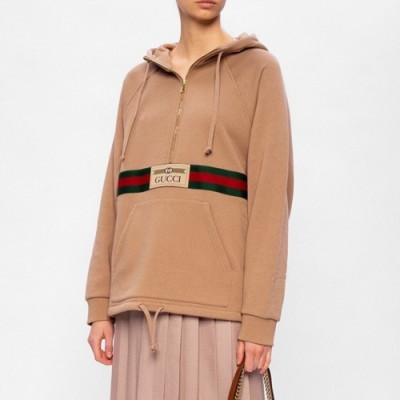 [구찌]Gucci 2021 Womens Logo Casual Oversize Cotton Hooded - 구찌 2021 여성 로고 캐쥬얼 오버사이즈 코튼 후드티 Guc03384x.Size(s - l).카멜