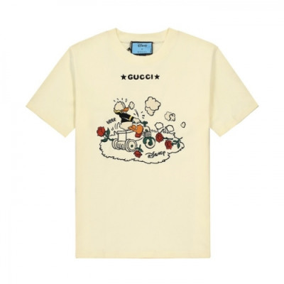 [매장판]Gucci 2021 Mm/Wm Logo Short Sleeved Tshirts - 구찌 2021 남/녀 로고 반팔티 Guc03397x.Size(xs - l).아이보리