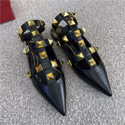 Valentino 2021 Women's Leather Sandal - 발렌티노 2021 여성용 레더 샌들,Size(225-250),VTS0313,블랙