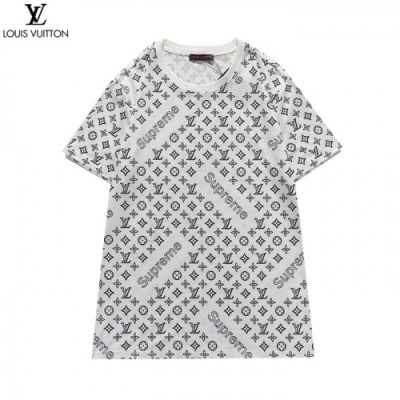 [루이비통]Louis vuitton 2021 Mm/Wm Logo Short Sleeved Tshirts - 루이비통 2021 남/녀 로고 반팔티 Lou02583x.Size(m - 2xl).화이트