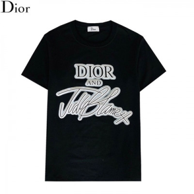 [디올]Dior 2021 Mm/Wm Casual Crew-neck Short Sleeved Tshirts - 디올 2021 남/녀 캐쥬얼 크루넥 반팔티 Dio01111x.Size(s - 2xl).블랙