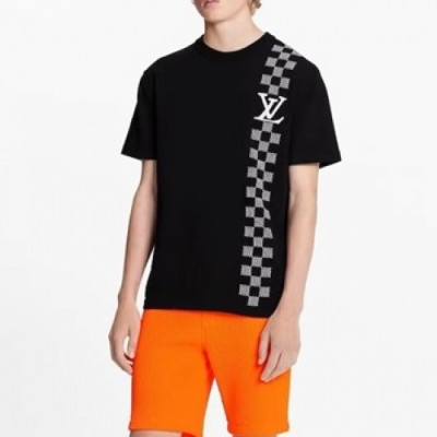 [루이비통]Louis vuitton 2021 Mm/Wm Logo Short Sleeved Tshirts - 루이비통 2021 남/녀 로고 반팔티 Lou02584x.Size(xs - l).블랙