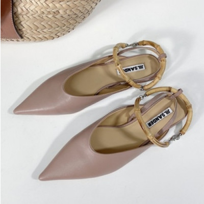 Jil Sander 2021 Women's Leather Flat - 질샌더 2021 여성용 레더 플렛,Size(225-250),JILS0004,핑크