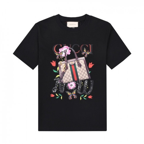 [매장판]Gucci 2021 Mm/Wm Logo Short Sleeved Tshirts - 구찌 2021 남/녀 로고 반팔티 Guc03410x.Size(xs - l).블랙