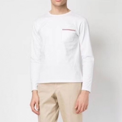 [톰브라운]Thom Browne 2021 Mens Strap Crew-neck Cotton Tshirts - 톰브라운 2021 남성 스트랩 크루넥 코튼 긴팔티 Thom01200x.Size(1 - 5).화이트