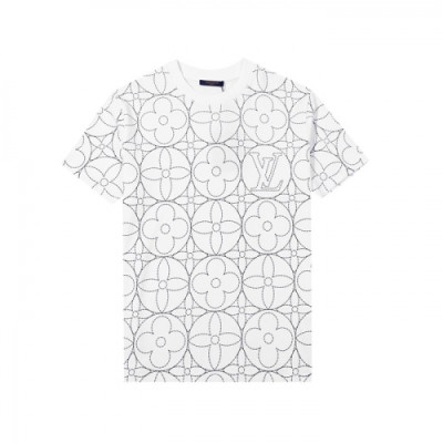 [루이비통]Louis vuitton 2021 Mm/Wm Logo Short Sleeved Tshirts - 루이비통 2021 남/녀 로고 반팔티 Lou02589x.Size(s - xl).화이트