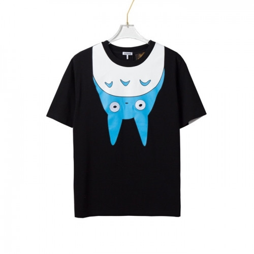 [로에베]Loewe 2021 Mm/Wm Smile Short Sleeved Tshirts - 로에베 2021 남/녀 스마일 반팔티 Loe0383x.Size(xs - l).블랙