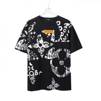 [루이비통]Louis vuitton 2021 Mm/Wm Logo Short Sleeved Tshirts - 루이비통 2021 남/녀 로고 반팔티 Lou02598x.Size(xs - l).블랙