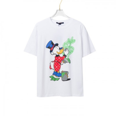 [루이비통]Louis vuitton 2021 Mm/Wm Logo Short Sleeved Tshirts - 루이비통 2021 남/녀 로고 반팔티 Lou02603x.Size(xs - l).화이트