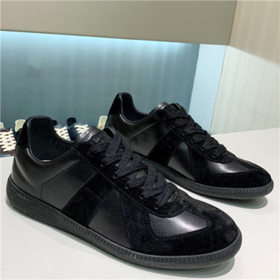 Maison Margiela 2021 Men's Leather Sneakers - 메종 마르지엘라 2021 남성용 레더 스니커즈,Size(240-270),MMS0063,블랙