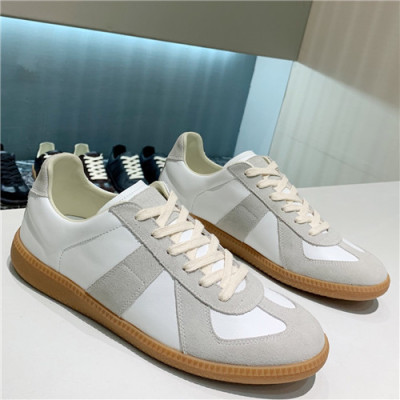 Maison Margiela 2021 Men's Leather Sneakers - 메종 마르지엘라 2021 남성용 레더 스니커즈,Size(240-270),MMS0065,화이트