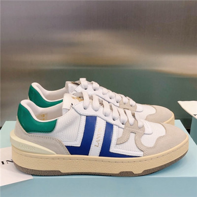 Lanvin 2021 Men's Leather Sneakers - 랑방 2021 남성용 레더 스니커즈,Size(240-270),LANV0031,화이트