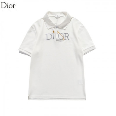 [디올]Dior 2021 Mm/Wm Casual Crew-neck Short Sleeved Tshirts - 디올 2021 남/녀 캐쥬얼 크루넥 반팔티 Dio01121x.Size(m - 3xl).블랙