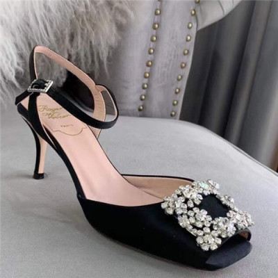 Roger Vivier 2021 Women's Silk High Heel Sandal - 로저비비에 2021 여성용 실크 하이힐 샌들,Size(225-250),RVS0171,블랙