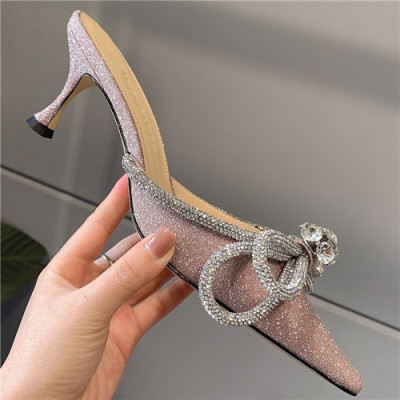 Mach & Mach 2021 Women's Silk High Heel Sandal - 마하앤마하 2021 여성용 실크 하이힐 샌들,Size(225-250),MNMS0005,로즈골드