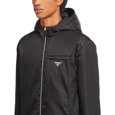 [프라다]Prada 2025 Mens Logo Casual Jackets - 프라다 2025 남성 로고 캐쥬얼 자켓 Pra02174x.Size(m - 3xl).블랙