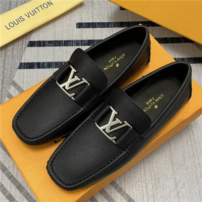 Louis Vuitton 2021 Men's Leather Loafer - 루이비통 2021 남성용 레더 로퍼,Size(240-270),LOUS1813,블랙