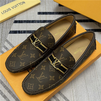 Louis Vuitton 2021 Men's Leather Loafer - 루이비통 2021 남성용 레더 로퍼,Size(240-270),LOUS1814,브라운