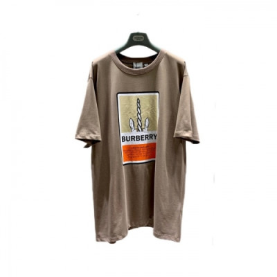 [버버리]Burberry 2021 Mm/Wm Logo Cotton Short Sleeved Tshirts - 버버리 2021 남/녀 로고 코튼 반팔티 Bur03694x.Size(s - xl).카멜