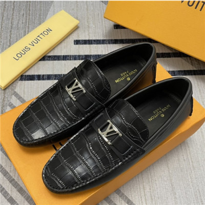 Louis Vuitton 2021 Men's Leather Loafer - 루이비통 2021 남성용 레더 로퍼,Size(240-270),LOUS1821,블랙