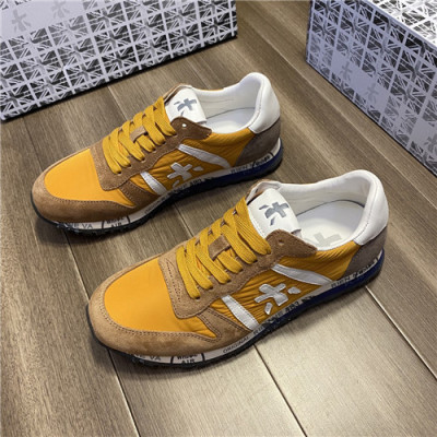 Premiata 2021 Men's Leather Sneakers - 프리미아타 2021 남성용 레더 스니커즈,Size(240-270),PREMS0008.옐로우