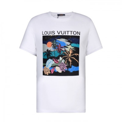 [루이비통]Louis vuitton 2021 Mm/Wm Logo Short Sleeved Tshirts - 루이비통 2021 남/녀 로고 반팔티 Lou02617x.Size(s - xl).화이트