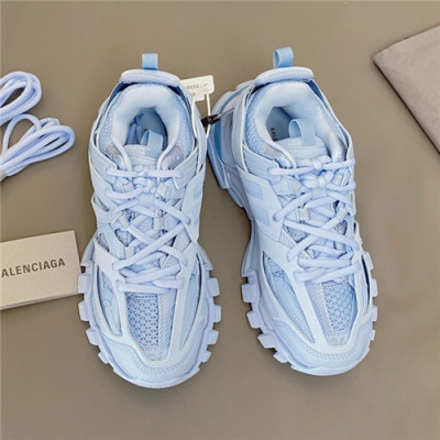 Balenciaga 2021 Women's Leather Sneakers - 발렌시아가 2021 여성용 레더 스니커즈,Size(225-250),BALS0225,스카이블루