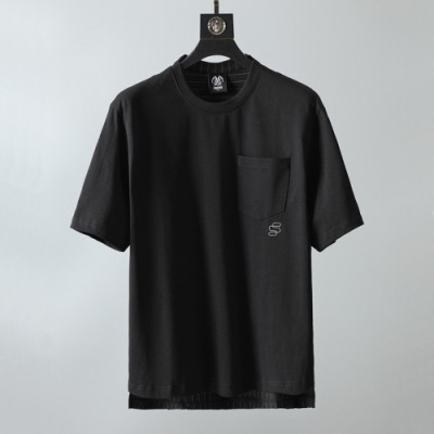 Shellac Mens Black Tshirts - 셸락 2021 남성 캐쥬얼 반팔티 She19x