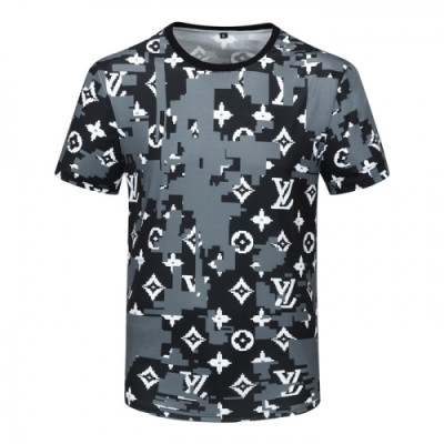 [루이비통]Louis vuitton 2021 Mens Logo Short Sleeved Tshirts - 루이비통 2021 남성 로고 반팔티 Lou02624x.Size(m - 3xl).블랙