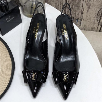 Saint Laurent 2021 Women's Leather High Heel Sandal - 입생로랑 2021 여성용 레거 하이힐 생들,Size(225-250),SLS0091,블랙