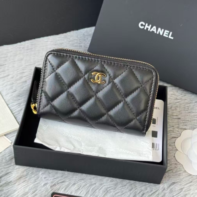 Chanel 2021 Women's Leather Coin purse/Card purse,11.5cm - 샤넬 2021 여성용 레더 코인퍼스/카드퍼스,11.5cm,CHAW0109,블루