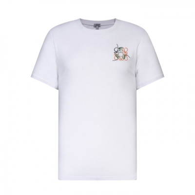 [로에베]Loewe 2021 Mm/Wm Smile Short Sleeved Tshirts - 로에베 2021 남/녀 스마일 반팔티 Loe0397x.Size(s - xl).화이트