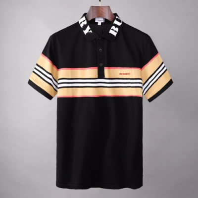 [버버리]Burberry 2021 Mens Logo Cotton Short Sleeved Tshirts - 버버리 2021 남성 로고 코튼 반팔티 Bur03726x.Size(m - 2xl).블랙