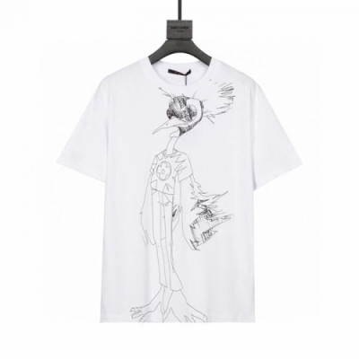 [루이비통]Louis vuitton 2021 Mm/Wm Logo Short Sleeved Tshirts - 루이비통 2021 남/녀 로고 반팔티 Lou02654x.Size(xs - l).화이트