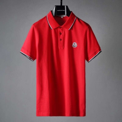 [매장판]Moncler 2021 Mens Logo Crew-neck Short Sleeved Tshirts - 몽클레어 2021 남성 로고 크루넥 반팔티 Moc02156x.Size(m - 2xl).레드