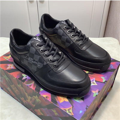 Louis Vuitton 2021 Men's Leather Sneakers - 루이비통 2021 남성용 레더 스니커즈,Size(240-270),LOUS1851,블랙