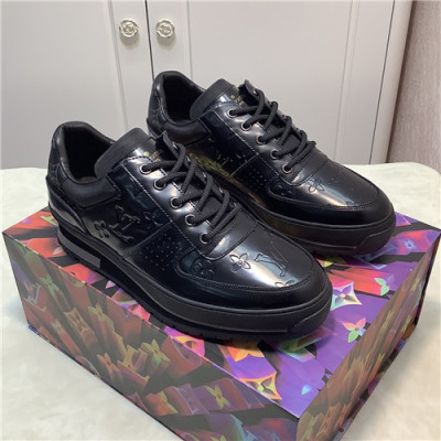 Louis Vuitton 2021 Men's Leather Sneakers - 루이비통 2021 남성용 레더 스니커즈,Size(240-270),LOUS1852,블랙